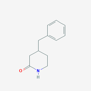 molecular formula C12H15NO B3379958 4-Benzylpiperidin-2-one CAS No. 179683-98-8