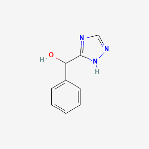 molecular formula C9H9N3O B3379978 苯基(4H-1,2,4-三唑-3-基)甲醇 CAS No. 18011-28-4