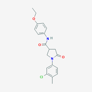 1-(3-chloro-4-methylphenyl)-N-(4-ethoxyphenyl)-5-oxopyrrolidine-3-carboxamide