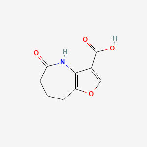molecular formula C9H9NO4 B3379985 5-Oxo-4H,5H,6H,7H,8H-furo[3,2-B]azepine-3-carboxylic acid CAS No. 180340-64-1