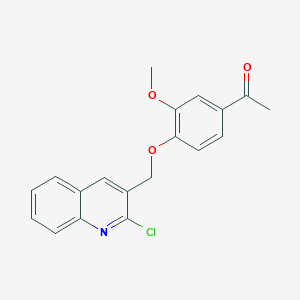 1-{4-[(2-Chloroquinolin-3-yl)methoxy]-3-methoxyphenyl}ethan-1-one