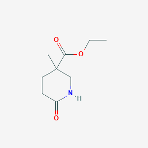 Ethyl 3-methyl-6-oxopiperidine-3-carboxylate