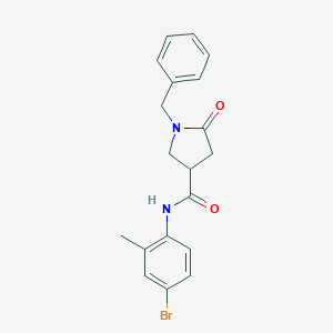 1-benzyl-N-(4-bromo-2-methylphenyl)-5-oxopyrrolidine-3-carboxamide