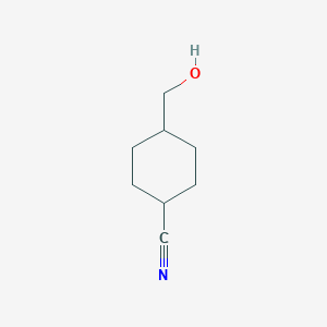 molecular formula C8H13NO B3380046 4-(Hydroxymethyl)cyclohexane-1-carbonitrile CAS No. 1807891-12-8