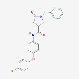 1-benzyl-N-[4-(4-bromophenoxy)phenyl]-5-oxopyrrolidine-3-carboxamide