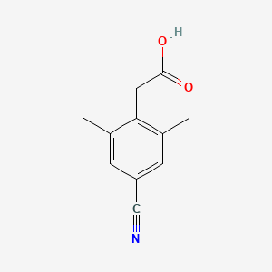 molecular formula C11H11NO2 B3380089 2-(4-Cyano-2,6-dimethylphenyl)acetic acid CAS No. 181300-36-7
