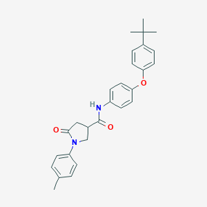 molecular formula C28H30N2O3 B338012 N-[4-(4-tert-butylphenoxy)phenyl]-1-(4-methylphenyl)-5-oxopyrrolidine-3-carboxamide 