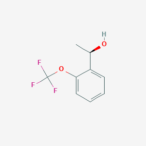 molecular formula C9H9F3O2 B3380125 (1R)-1-[2-(Trifluoromethoxy)phenyl]ethanol CAS No. 1821843-86-0