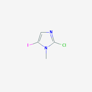 molecular formula C4H4ClIN2 B3380145 2-Chloro-5-iodo-1-methyl-1H-imidazole CAS No. 1824340-79-5