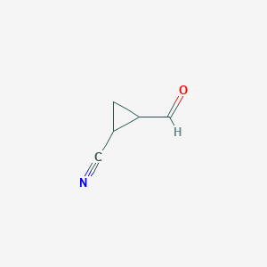 molecular formula C5H5NO B3380157 2-Formylcyclopropane-1-carbonitrile CAS No. 1824483-83-1