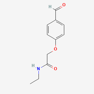 molecular formula C11H13NO3 B3380167 N-ethyl-2-(4-formylphenoxy)acetamide CAS No. 182686-82-4