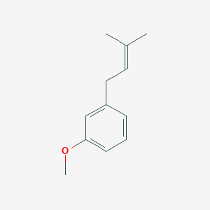 molecular formula C12H16O B3380175 1-Methoxy-3-(3-methylbut-2-en-1-yl)benzene CAS No. 18272-91-8