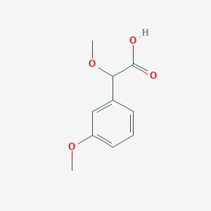 molecular formula C10H12O4 B3380184 2-Methoxy-2-(3-methoxyphenyl)acetic acid CAS No. 1832647-27-4