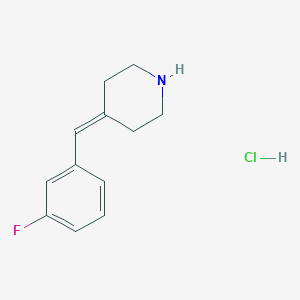 4-[(3-Fluorophenyl)methylidene]piperidine hydrochloride