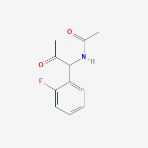N-[1-(2-Fluorophenyl)-2-oxopropyl]acetamide
