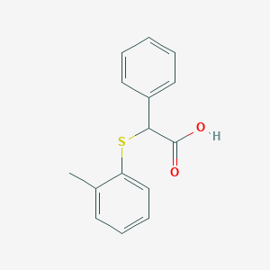 2-[(2-Methylphenyl)sulfanyl]-2-phenylacetic acid
