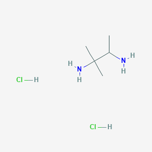 molecular formula C5H16Cl2N2 B3380262 2-Methylbutane-2,3-diamine dihydrochloride CAS No. 1864016-68-1