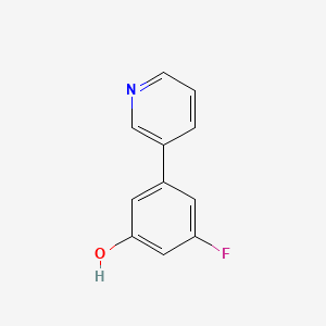 molecular formula C11H8FNO B3380274 3-Fluoro-5-(pyridin-3-yl)phenol CAS No. 187392-81-0