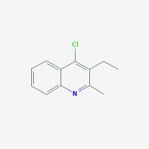 molecular formula C12H12ClN B3380294 4-Chloro-3-ethyl-2-methylquinoline CAS No. 1888-02-4