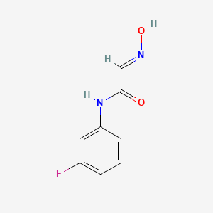molecular formula C8H7FN2O2 B3380296 (2E)-N-(3-fluorophenyl)-2-(hydroxyimino)acetamide CAS No. 1888389-19-2