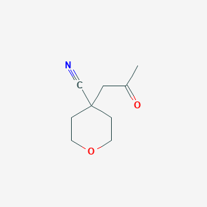 4-(2-Oxopropyl)oxane-4-carbonitrile