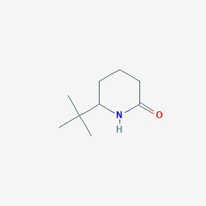 molecular formula C9H17NO B3380365 6-Tert-butylpiperidin-2-one CAS No. 1909313-47-8
