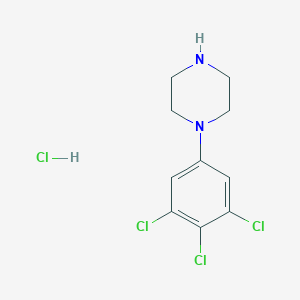 molecular formula C10H12Cl4N2 B3380372 1-(3,4,5-Trichlorophenyl)piperazine hydrochloride CAS No. 1909316-37-5