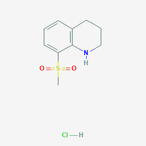 molecular formula C10H14ClNO2S B3380395 8-Methanesulfonyl-1,2,3,4-tetrahydroquinoline hydrochloride CAS No. 1909325-08-1