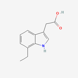 molecular formula C12H13NO2 B3380418 2-(7-ethyl-1H-indol-3-yl)acetic acid CAS No. 191674-95-0