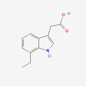 molecular formula C12H13NO2 B3380418 2-(7-乙基-1H-吲哚-3-基)乙酸 CAS No. 191674-95-0