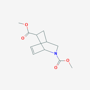 molecular formula C11H15NO4 B3380433 2,6-Dimethyl 2-azabicyclo[2.2.2]oct-7-ene-2,6-dicarboxylate CAS No. 191937-34-5