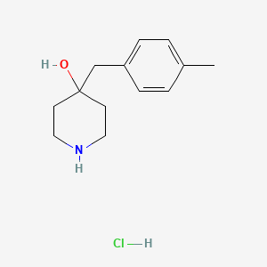 molecular formula C13H20ClNO B3380476 4-[(4-Methylphenyl)methyl]piperidin-4-ol hydrochloride CAS No. 193357-39-0