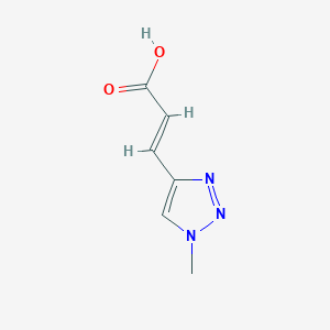 molecular formula C6H7N3O2 B3380479 (E)-3-(1-Methyl-1,2,3-triazol-4-yl)acrylic acid CAS No. 193538-37-3