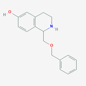 molecular formula C17H19NO2 B3380490 1-[(Benzyloxy)methyl]-1,2,3,4-tetrahydroisoquinolin-6-ol CAS No. 193682-76-7