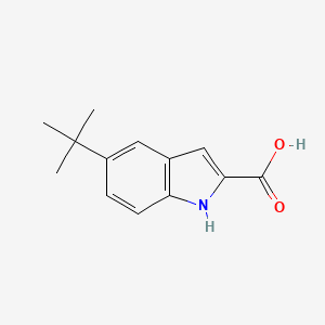 molecular formula C13H15NO2 B3380494 5-叔丁基-1H-吲哚-2-羧酸 CAS No. 194490-19-2