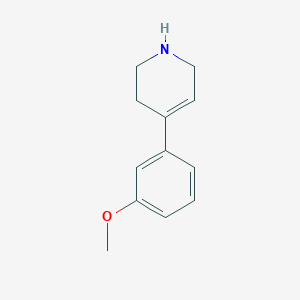 molecular formula C12H15NO B3380495 4-(3-Methoxyphenyl)-1,2,3,6-tetrahydropyridine CAS No. 194669-46-0