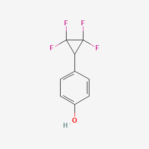 molecular formula C9H6F4O B3380513 4-(2,2,3,3-Tetrafluorocyclopropyl)phenol CAS No. 1955506-97-4