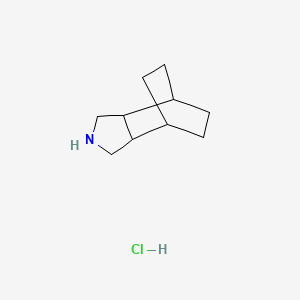 molecular formula C10H18ClN B3380546 4-Azatricyclo[5.2.2.0,2,6]undecane hydrochloride CAS No. 1955553-56-6