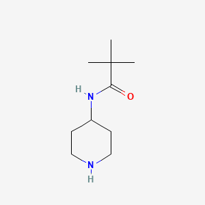 molecular formula C10H20N2O B3380625 4-Tert-butylcarbonylaminopiperidine CAS No. 199786-25-9
