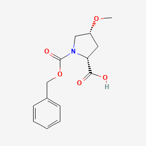molecular formula C14H17NO5 B3380633 (2R,4R)-1-[(benzyloxy)carbonyl]-4-methoxypyrrolidine-2-carboxylic acid CAS No. 200184-91-4