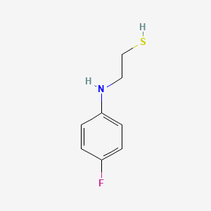molecular formula C8H10FNS B3380671 Ethanethiol, 2-(p-fluoroanilino)- CAS No. 20295-60-7