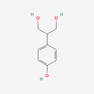 molecular formula C9H12O3 B3380697 2-(4-Hydroxyphenyl)propane-1,3-diol CAS No. 203303-03-1