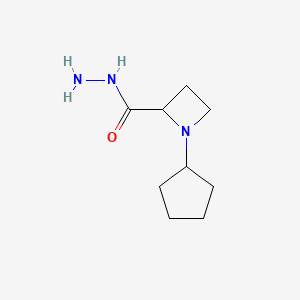 1-Cyclopentylazetidine-2-carbohydrazide