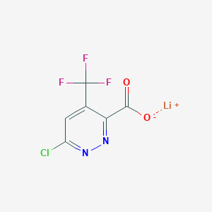 molecular formula C6HClF3LiN2O2 B3380717 Lithium(1+) ion 6-chloro-4-(trifluoromethyl)pyridazine-3-carboxylate CAS No. 2044713-80-4