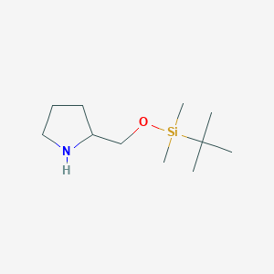 molecular formula C11H25NOSi B3380752 2-(((叔丁基二甲基甲硅烷基)氧基)甲基)吡咯烷 CAS No. 204580-48-3
