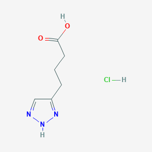 molecular formula C6H10ClN3O2 B3380822 4-(1H-1,2,3-triazol-4-yl)butanoic acid hydrochloride CAS No. 2060031-88-9
