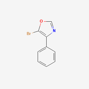 molecular formula C9H6BrNO B3380839 Oxazole, 5-bromo-4-phenyl- CAS No. 20756-97-2