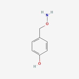 molecular formula C7H9NO2 B3380874 4-Aminooxymethyl-phenol CAS No. 2089-12-5