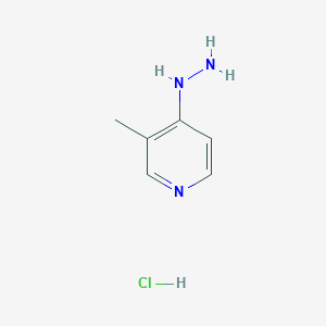 molecular formula C6H10ClN3 B3380901 4-Hydrazino-3-methylpyridine hydrochloride CAS No. 2097938-62-8