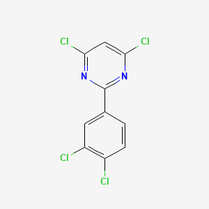 B3380926 4,6-Dichloro-2-(3,4-dichlorophenyl)pyrimidine CAS No. 21139-62-8